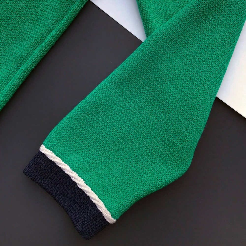 St. John Kelly Green Santana Knit Top - Picture 6 of 9